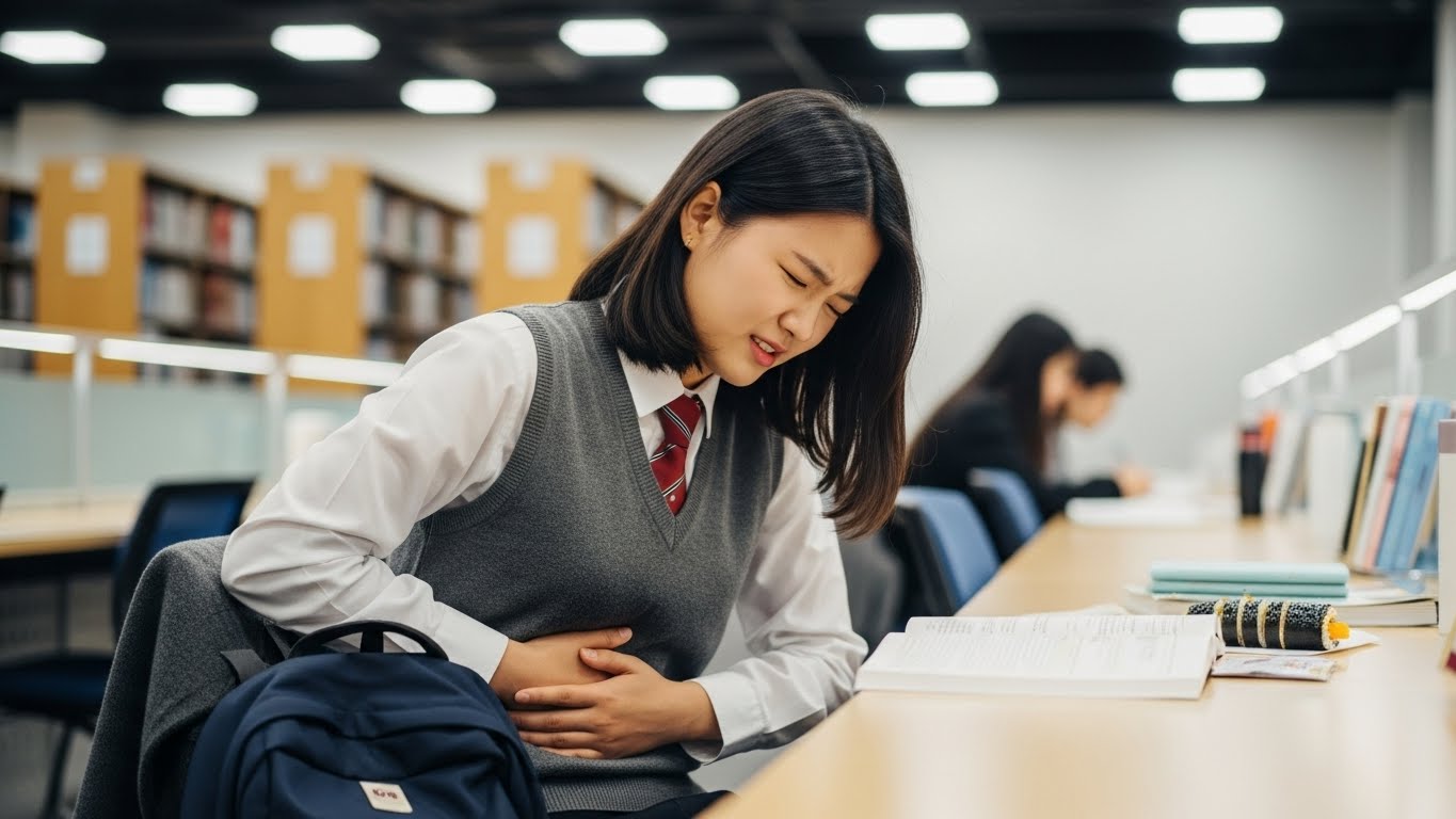 대치동한의원 스트레스성복통 중요한 날만 되면 배 아픈 이유